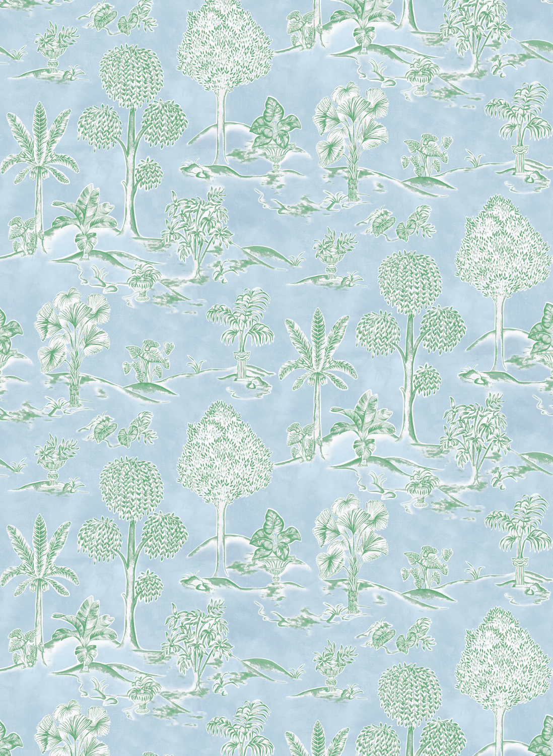 Tapete Karuna - Sky/ Leaf