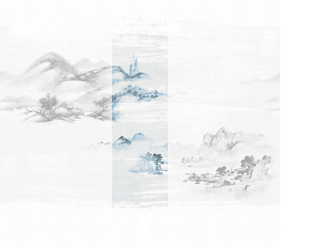 Wandbild Kawa - Blue Panel 3