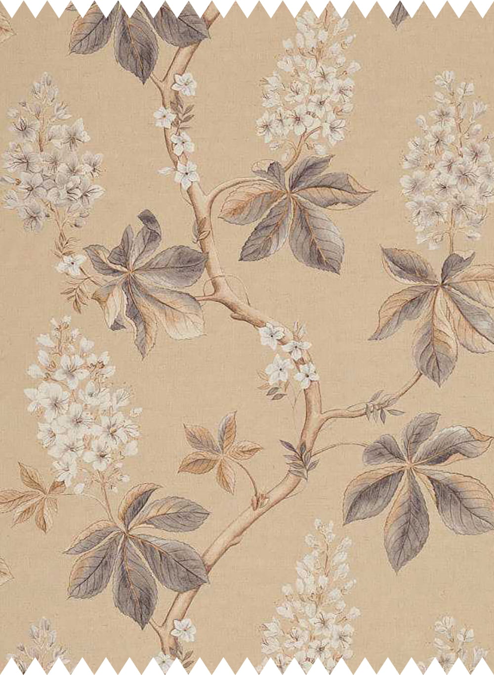 Stoff Chestnut Tree - Wheat/ Pebble