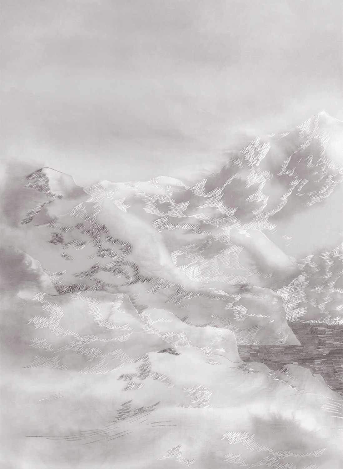 Papier peint panoramique Reflets d'Ossau - Original Panel A