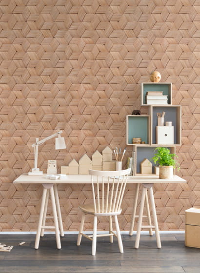 Carta da parati panoramica Birch Bark Braids