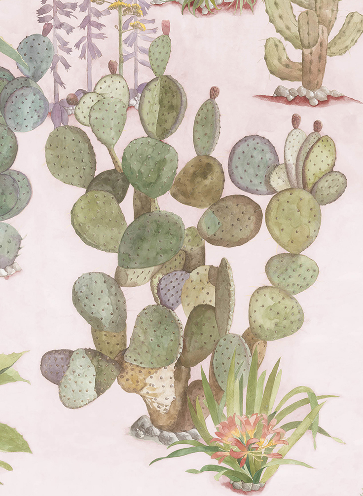 Wandbild Desert - Pink Sand