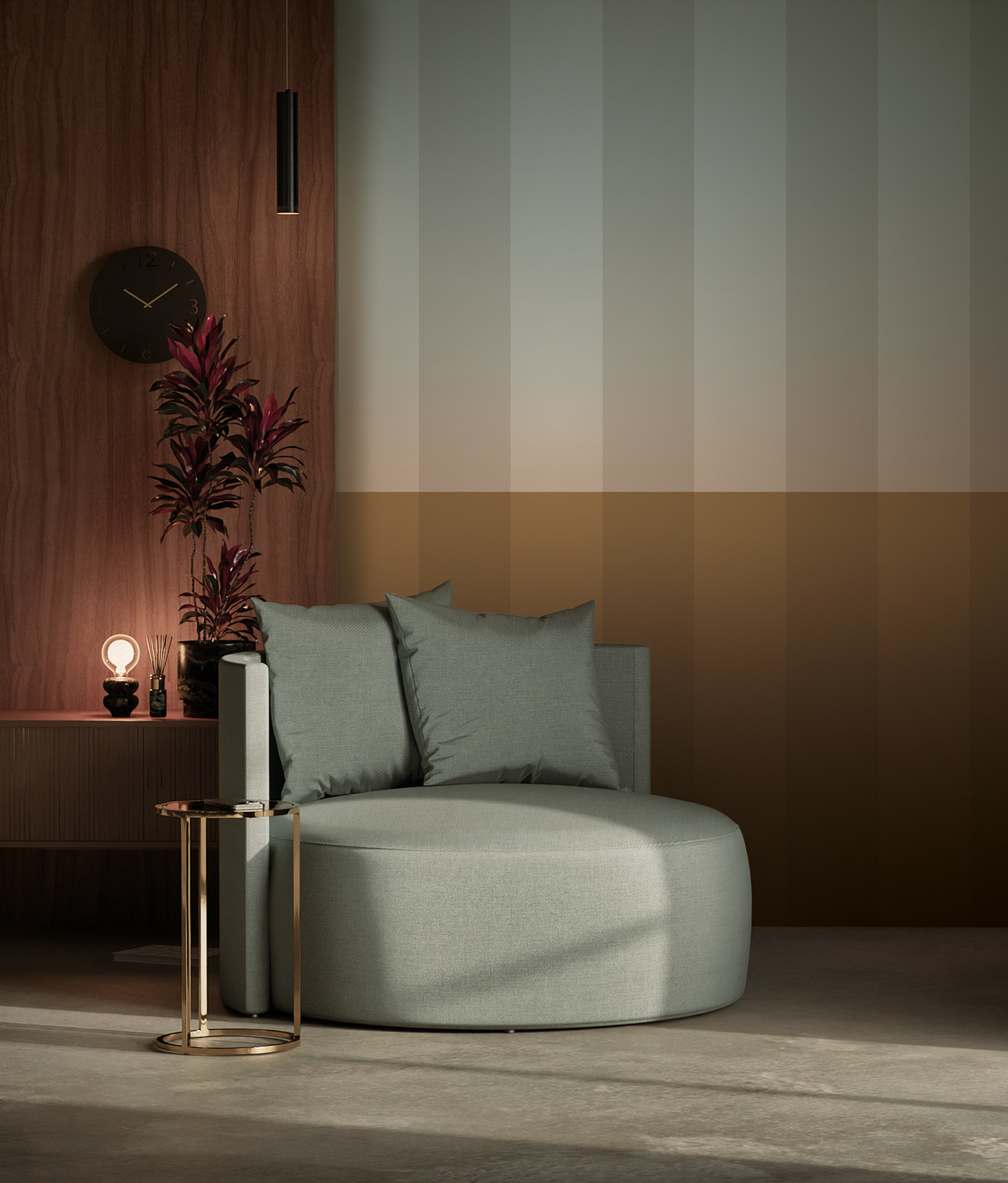 Tapete Gradient Stripes 1 Uyterlinde - FU-022