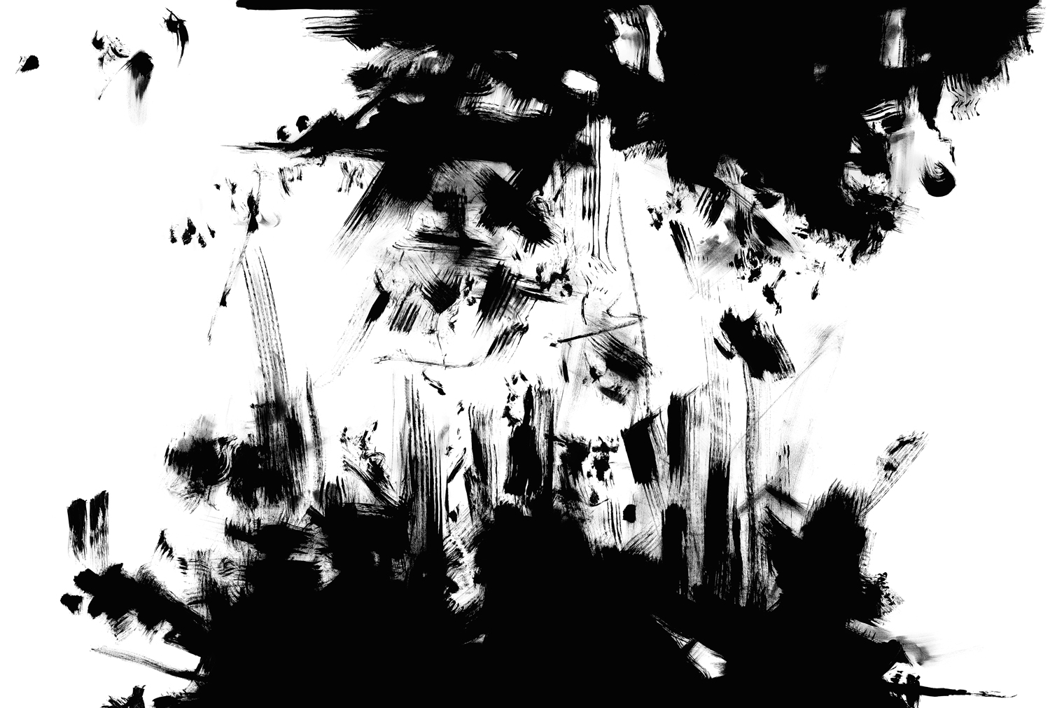 Wandbild Structure - Graphite