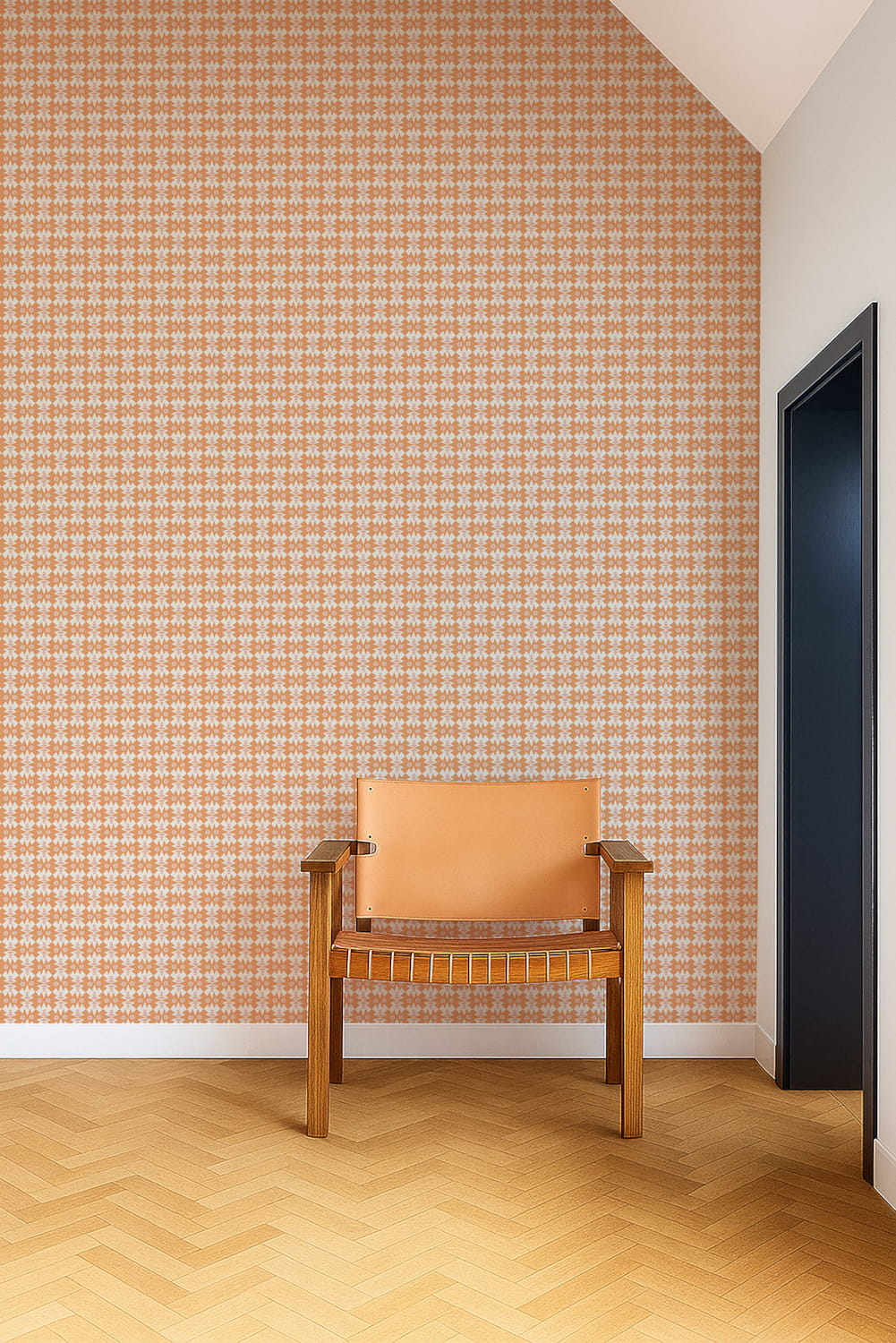 Tapete Owl & Butterfly - Tangerine/ Blush