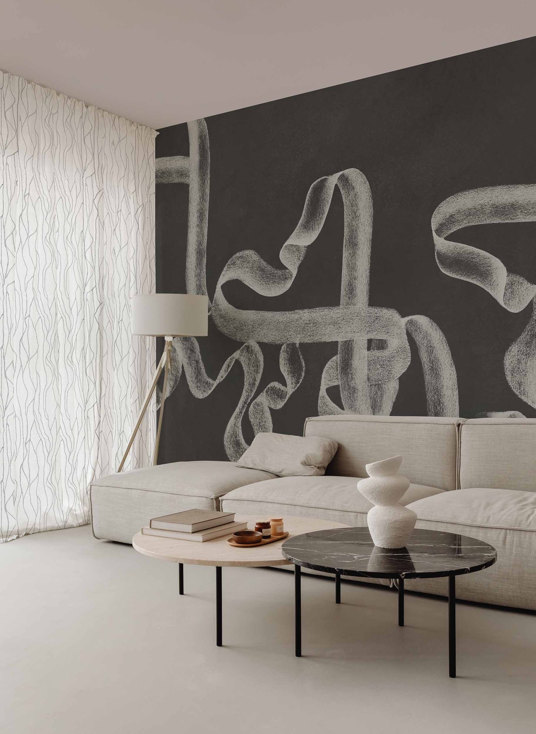 Stoff Collage - Swan