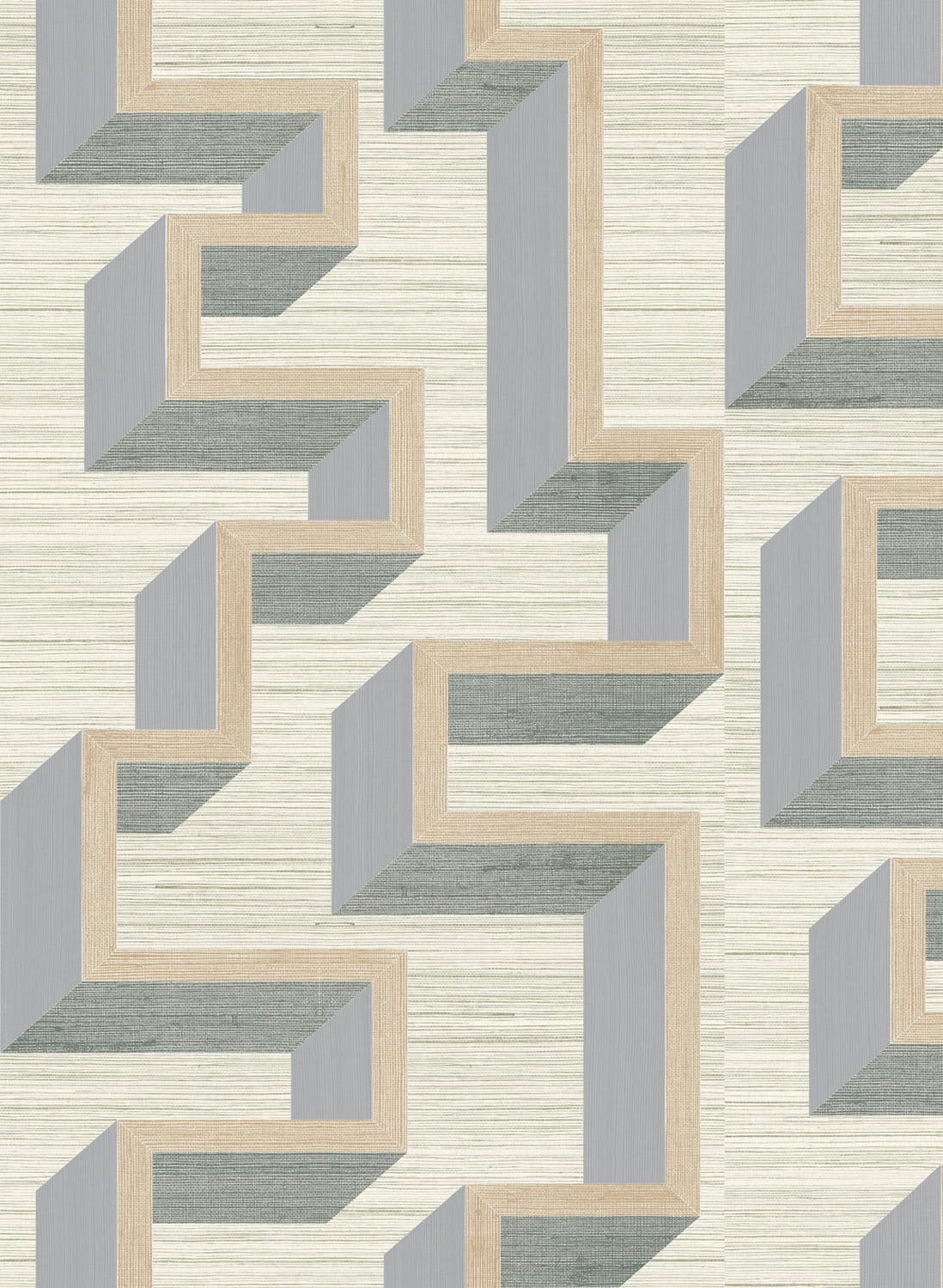 Tapete Detour - Silver/ Linen