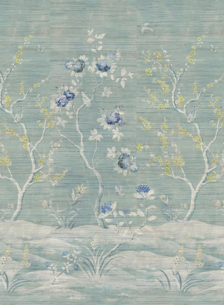 Wandbild Manohari Grasscloth - Delft
