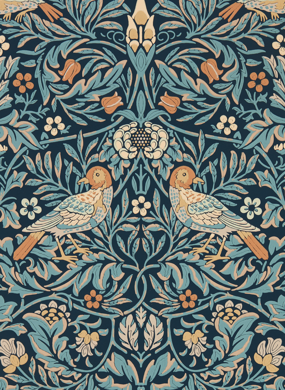 Tapete Bird - Webbs Blue