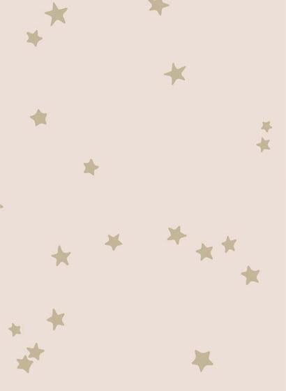 Carta da parati Stars - Pink/ Gold