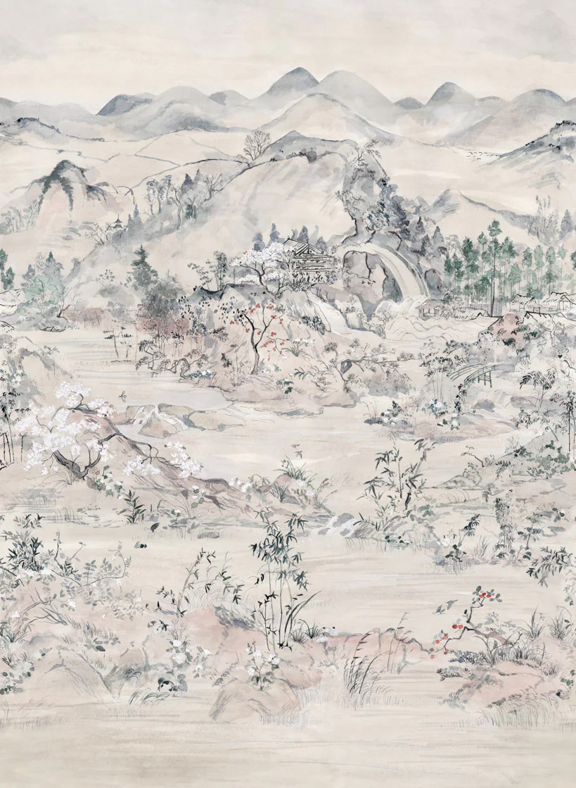 Tapete Japanese Chinoiserie - Peony