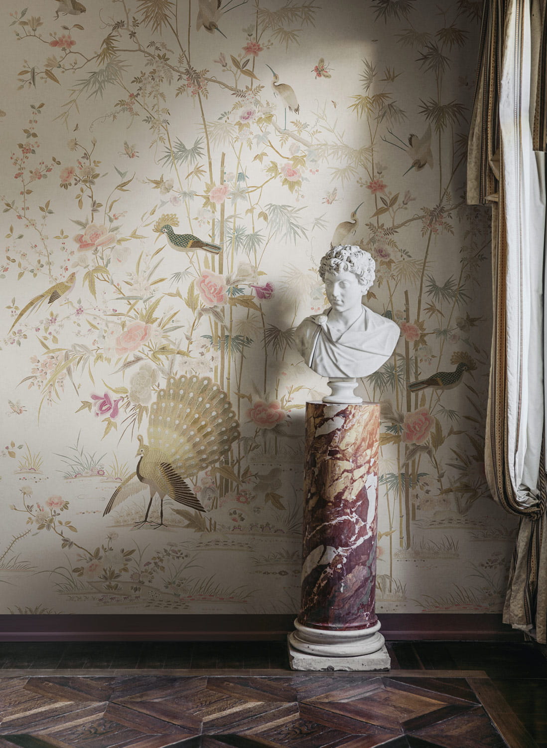 Wandbild Chinoiserie Garden