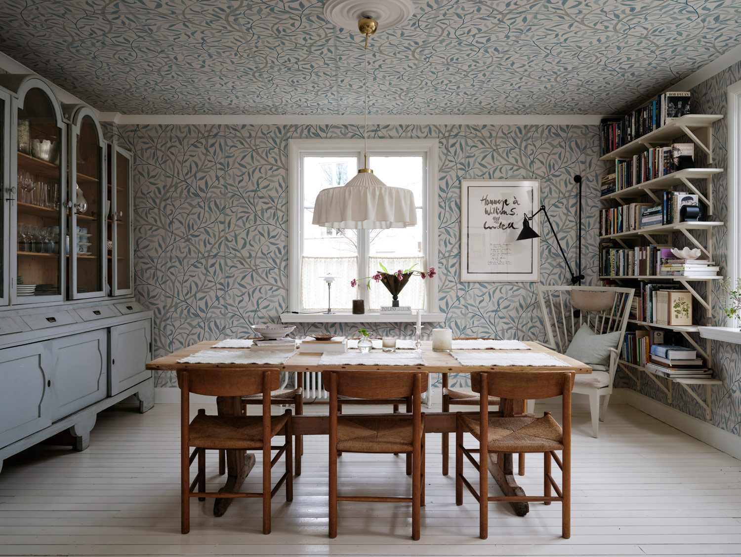 Wandbild Emmie - Misty Blue