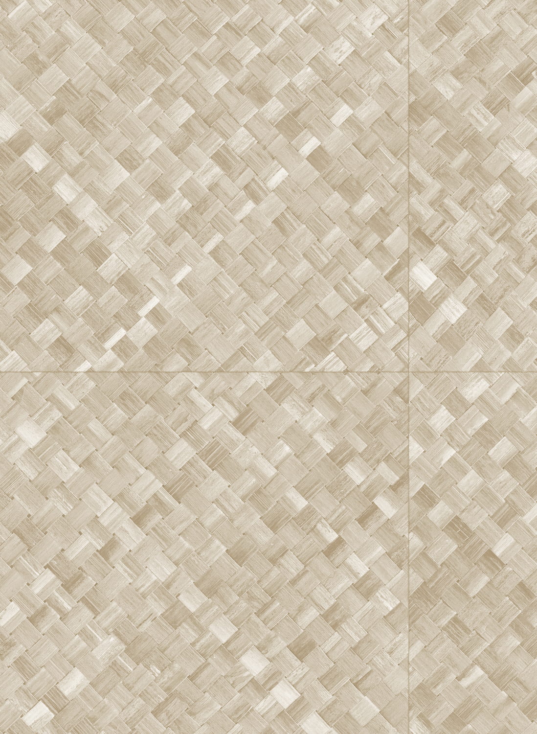 Tapete Pandan - Braunbeige