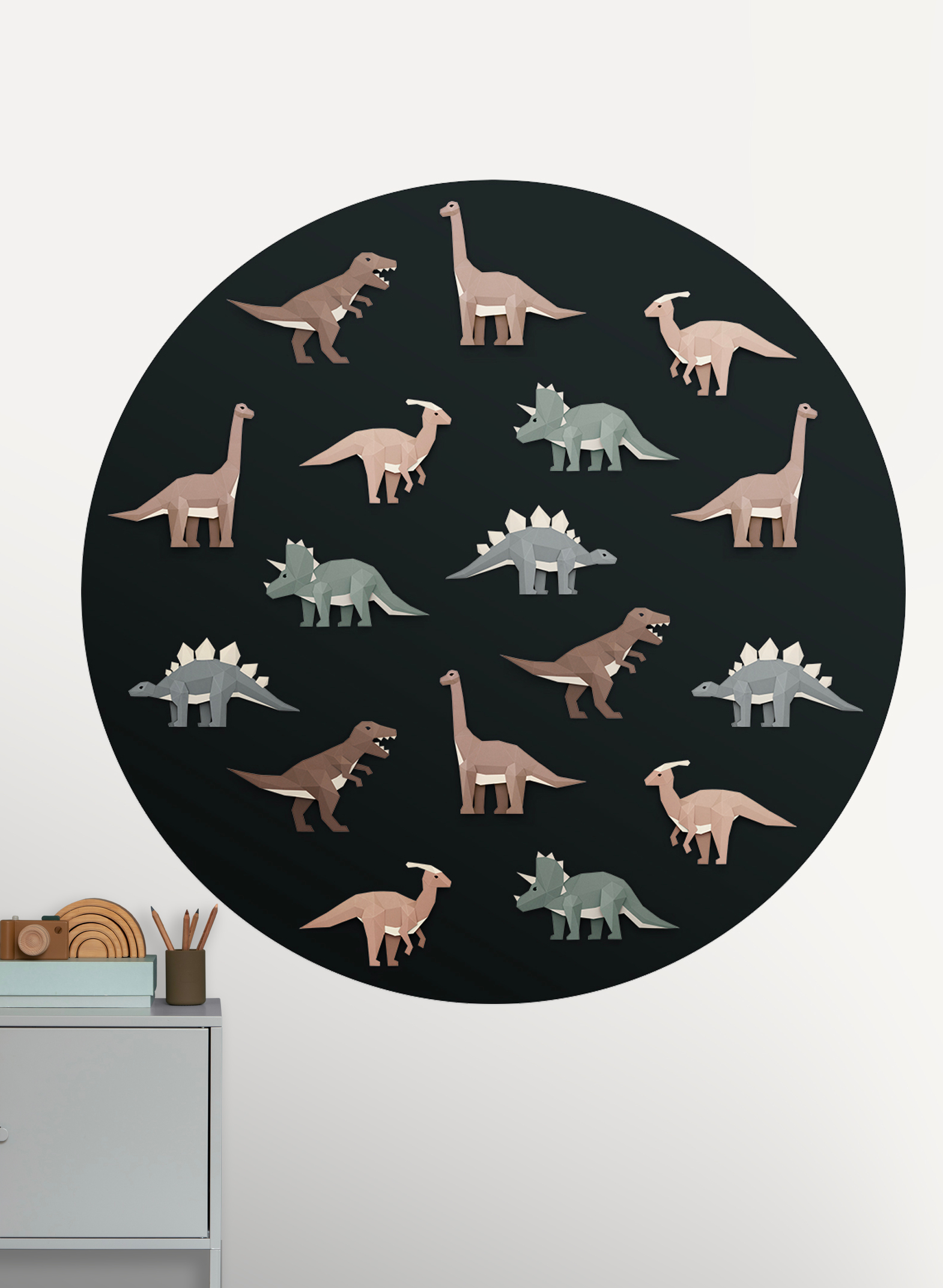 Wandbild Dinosaur Circle/ Dinosaurus Cirkel