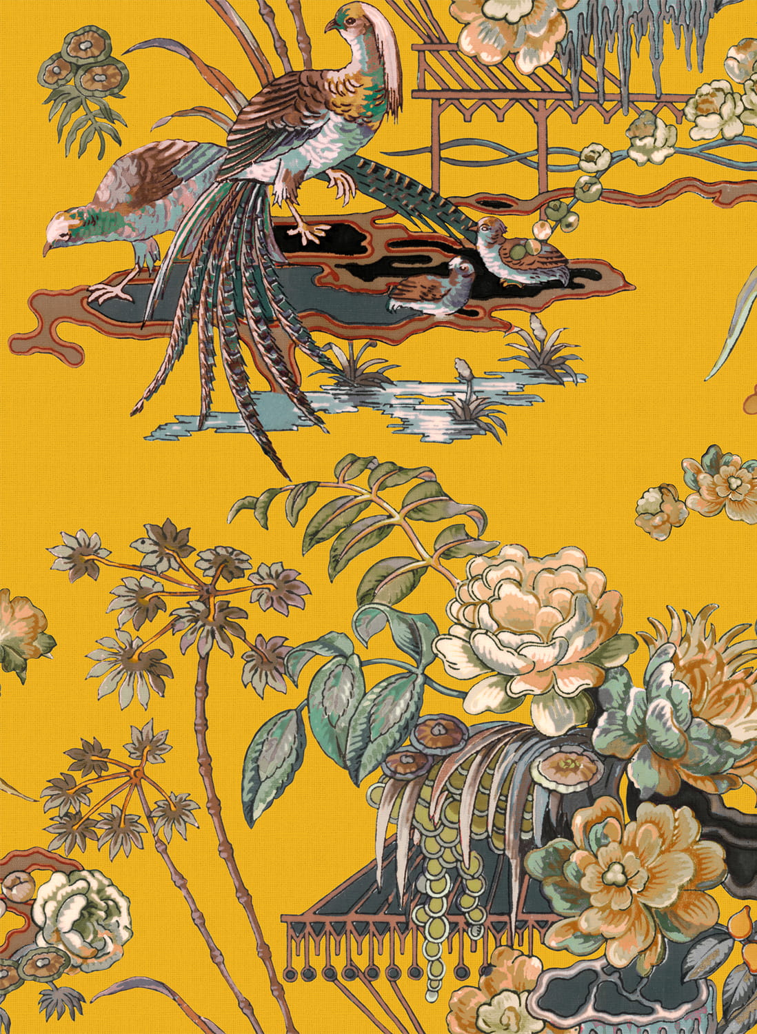 Tapete Sacred Pheasants - Amber