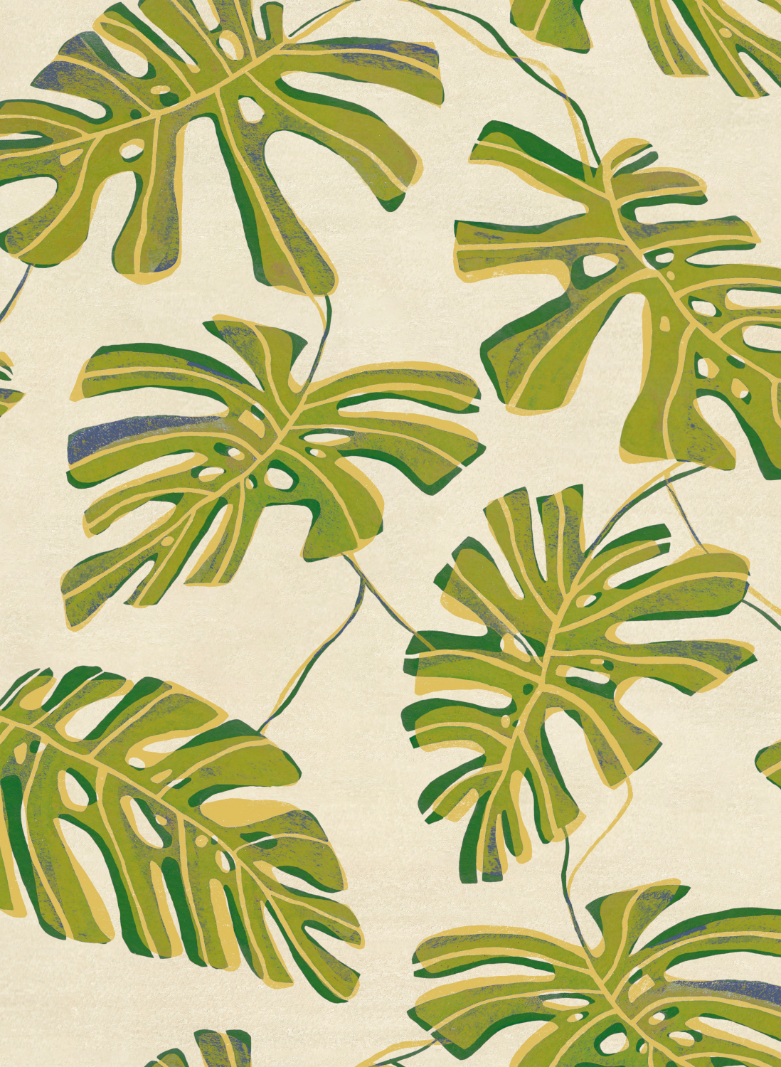 Papier peint Monstera - Lima