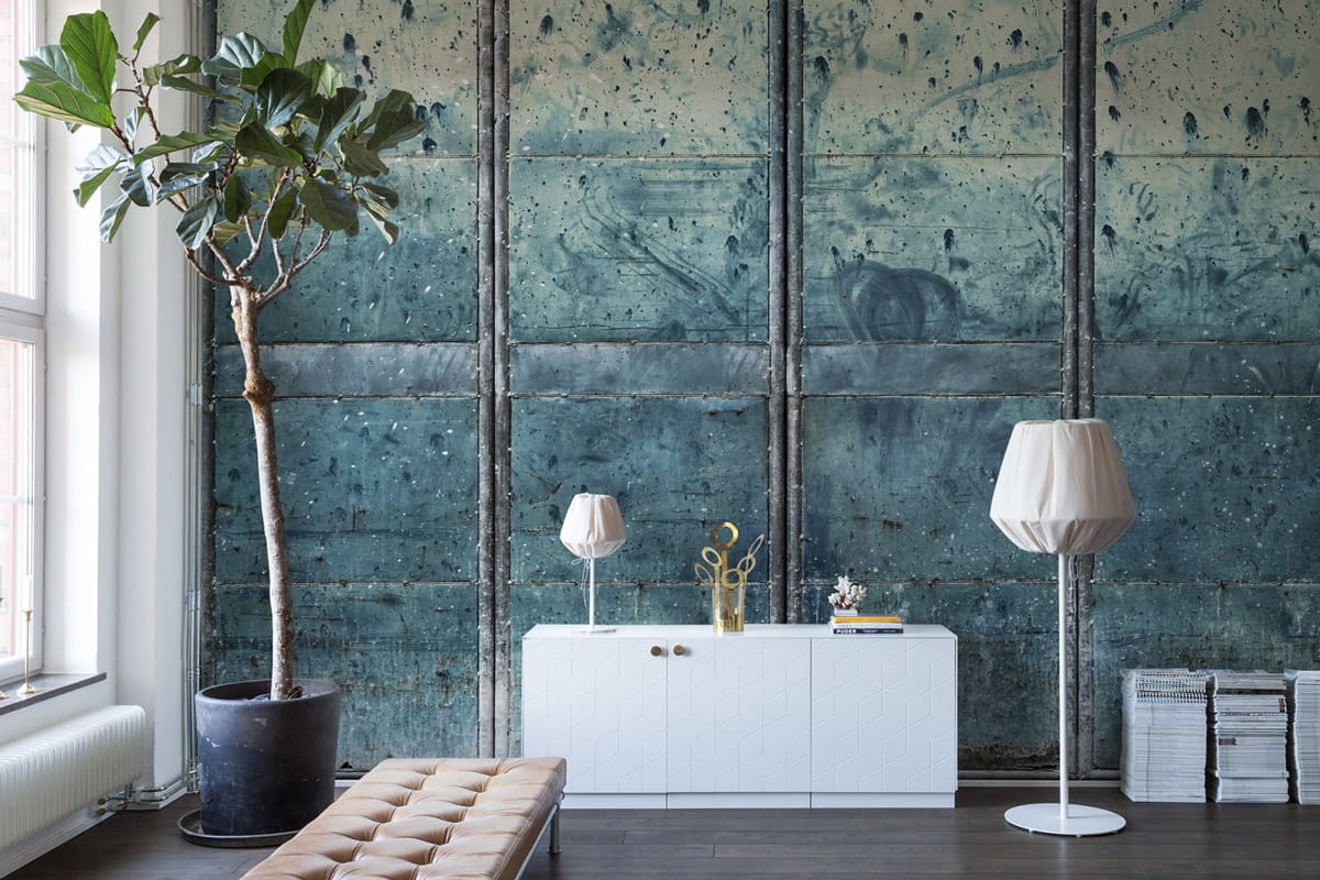 Wandbild Metal Gradient