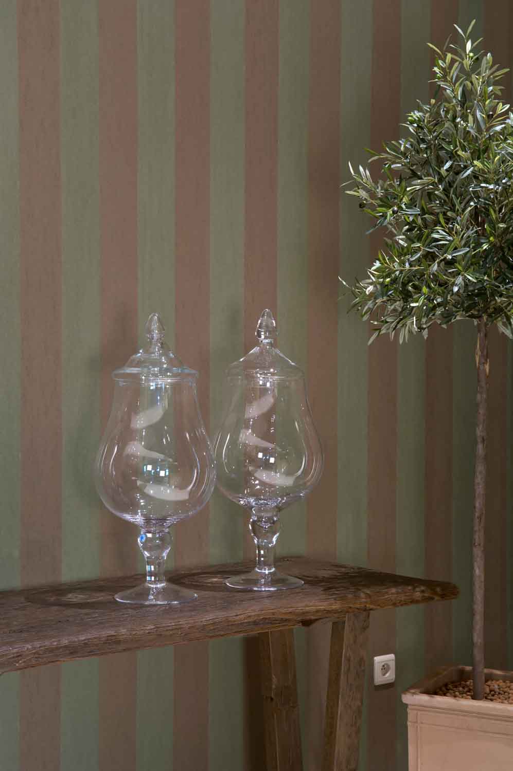 Tapete Stripe - Green Baltic Sea