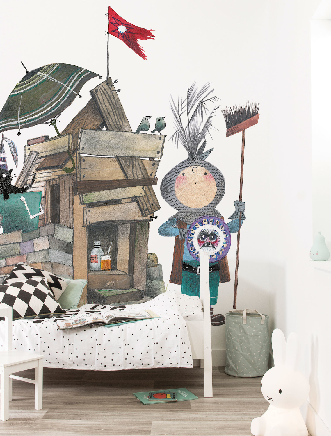 Wandbild Little Lord - Multicolor – 2.435m Breite