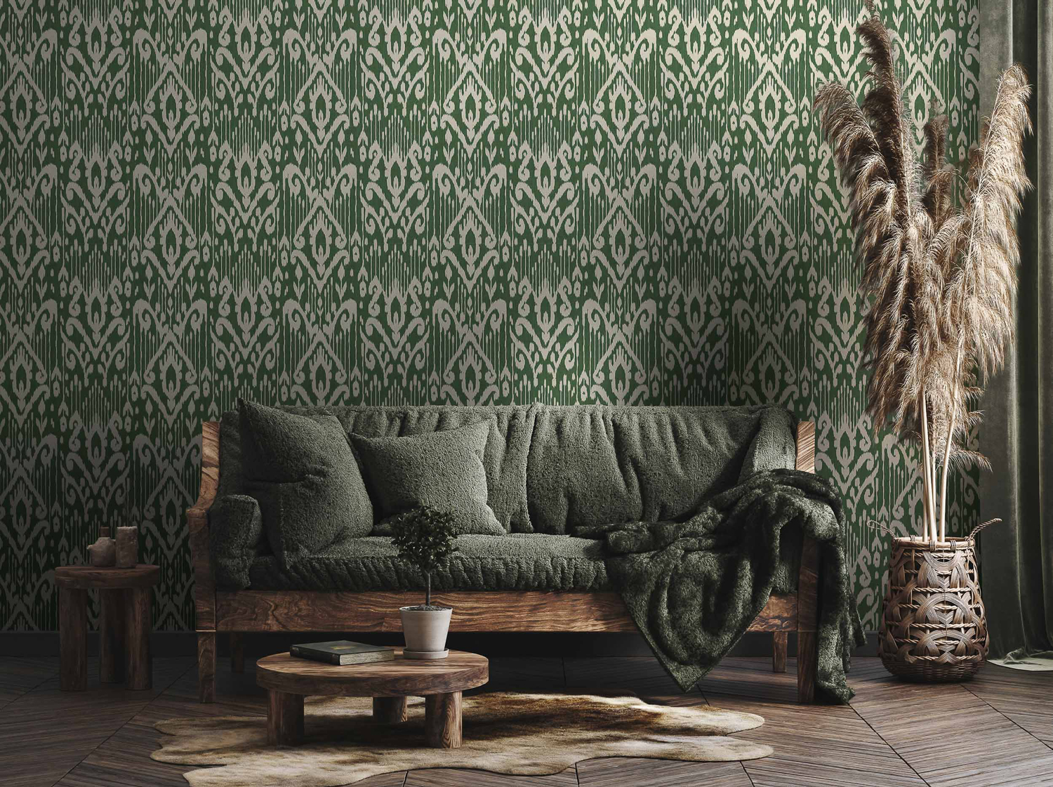 Tapete Padmasalis - green
