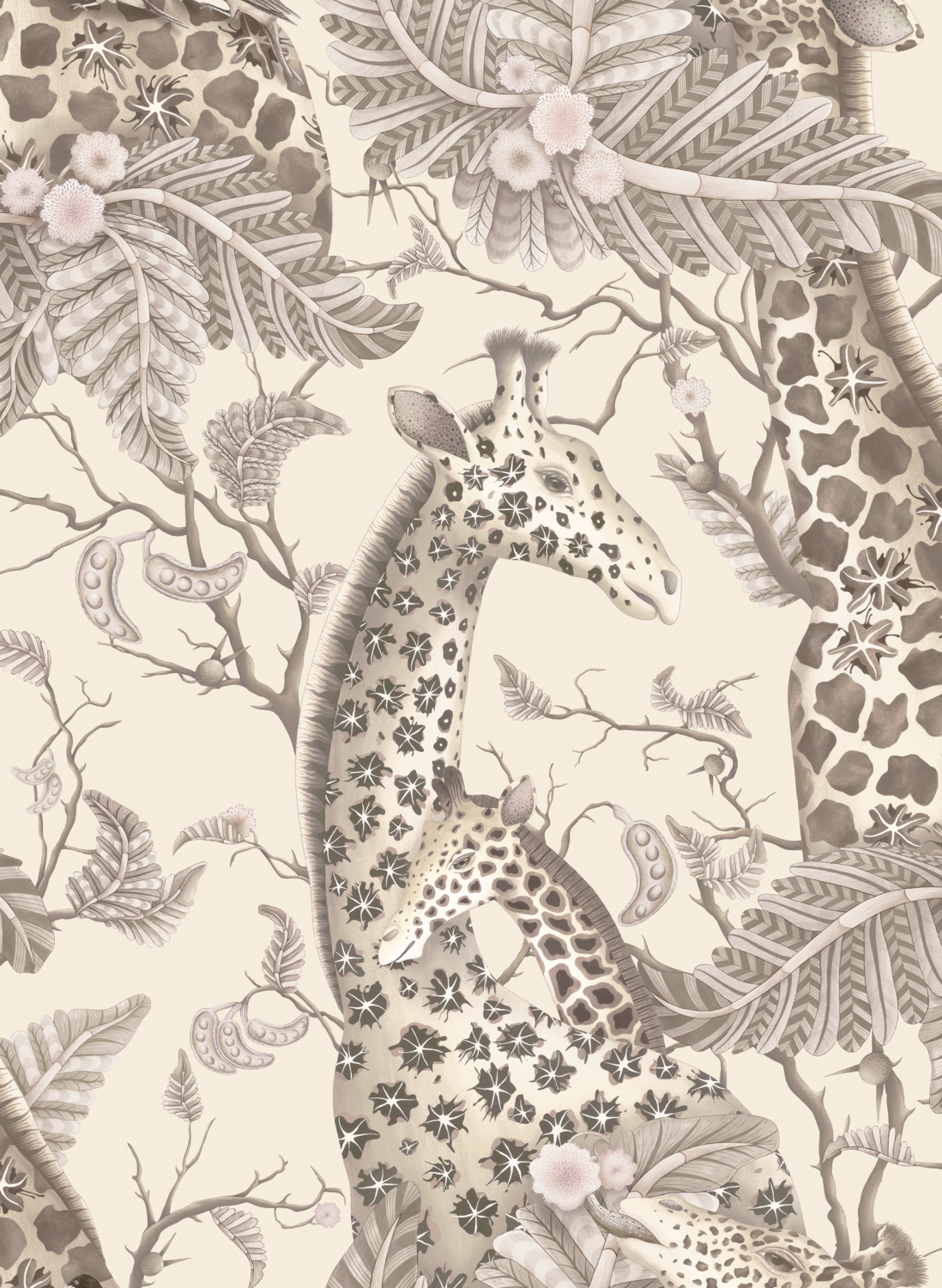 Tapete Royal Giraffe - Pebble