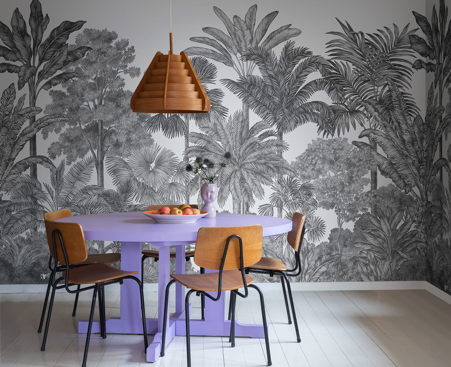 Wandbild Tropical Bellewood - Graphite