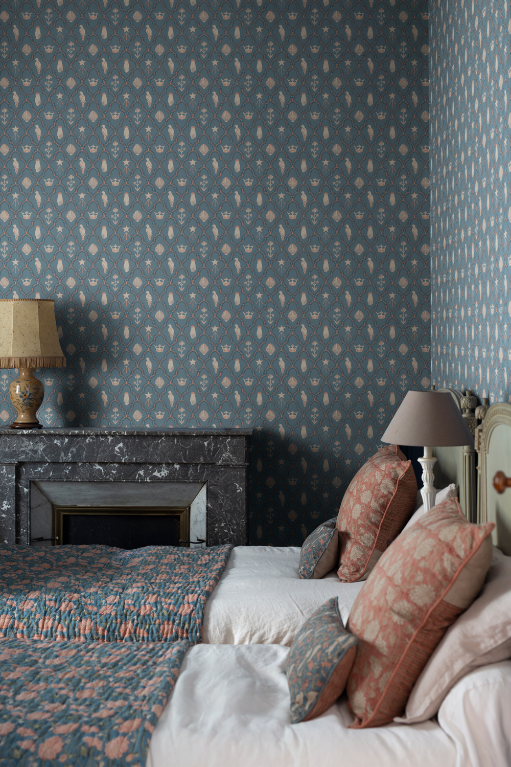 Tapete Turtledove Barn - Indigo Blue