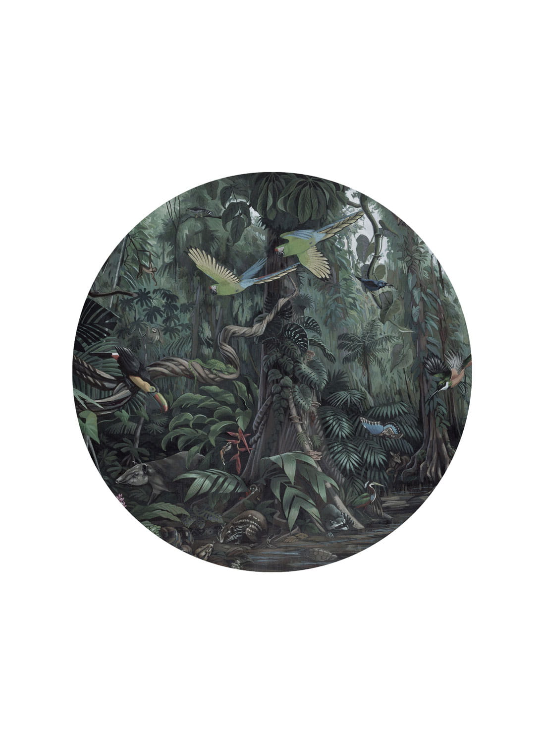 Wandbild Tropical Landscapes 1 Circle - S - 1.425m
