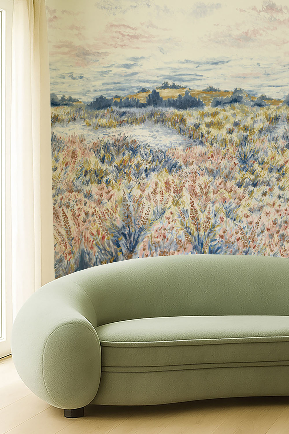 Wandbild Wildbloom - Midnight/ Antique