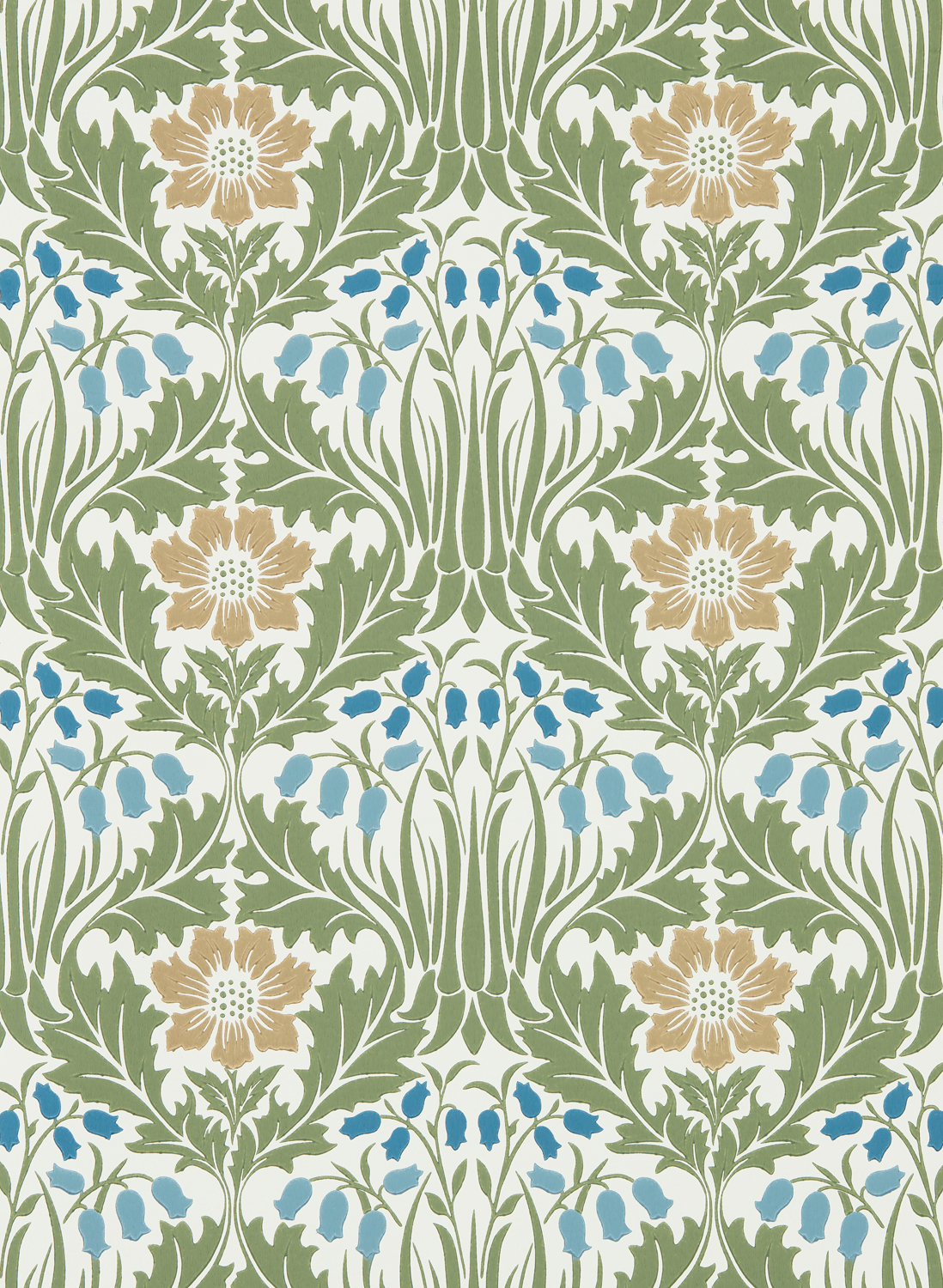 Tapete Woodbell & Anemone - Woad/ Nettle