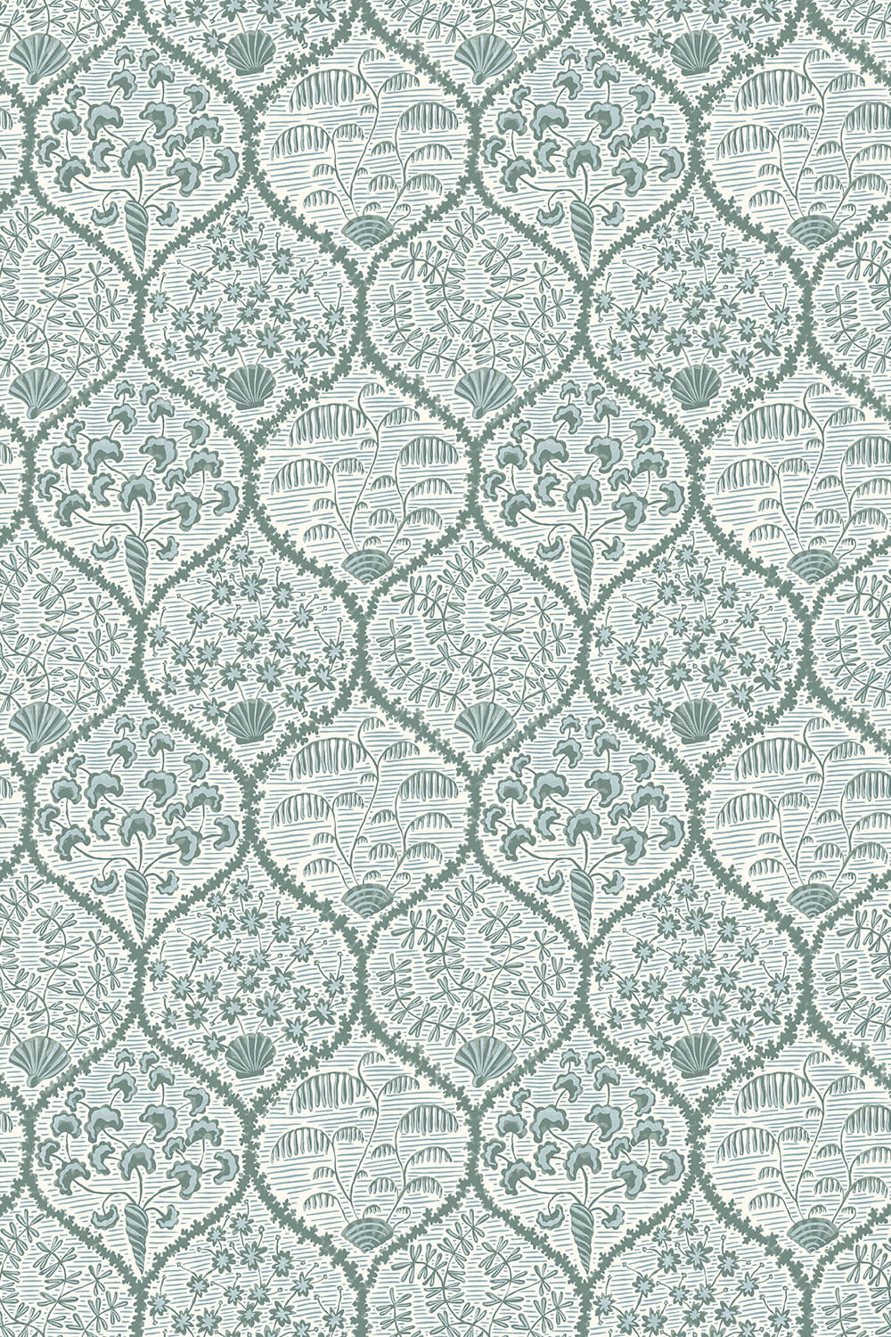 Tapete Sowerby - Osney Blue and Cotswold White