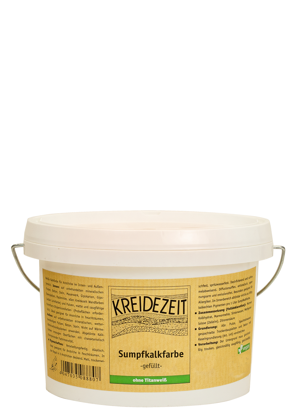 Sumpfkalkfarbe gefüllt - 1 L