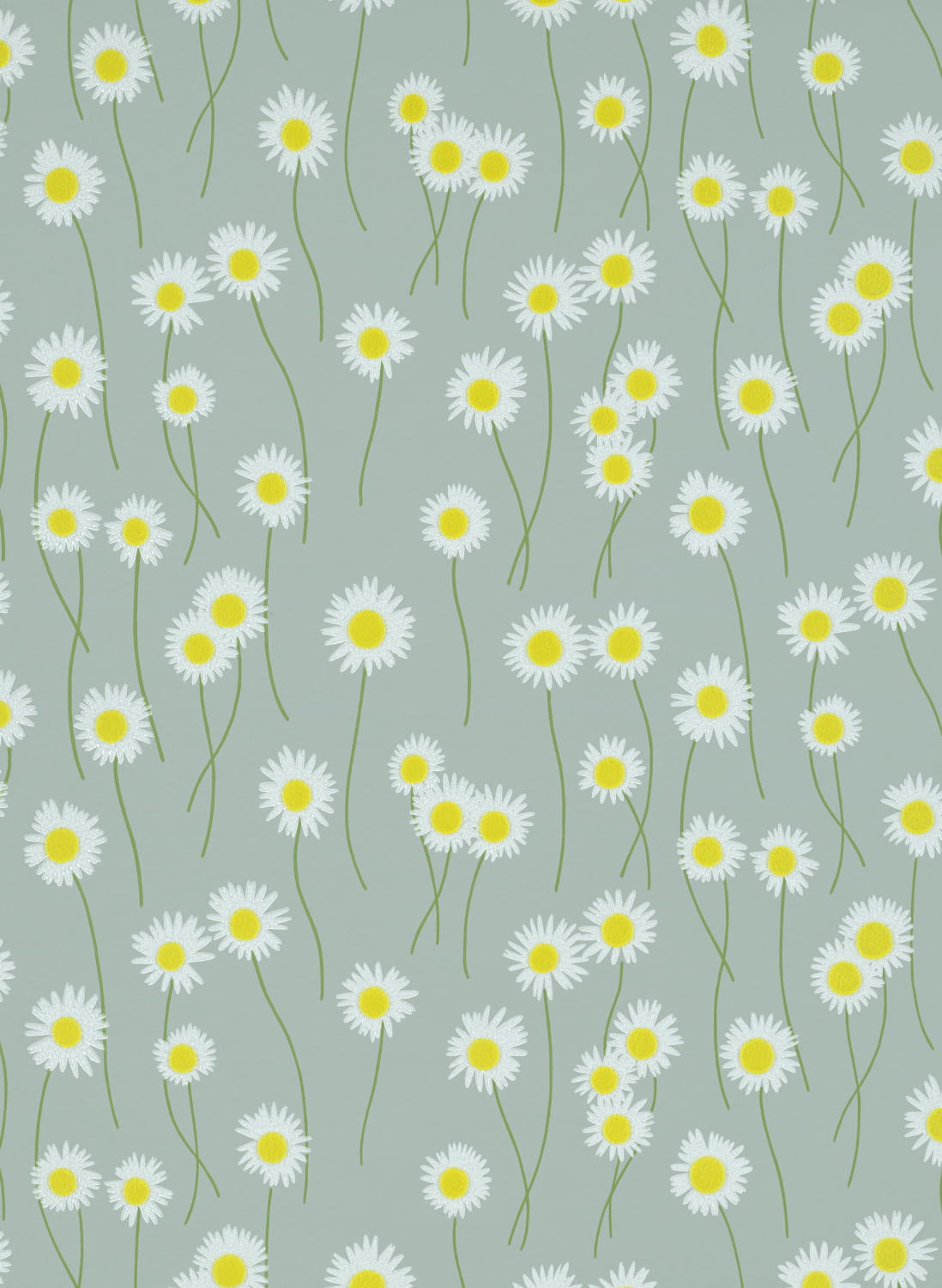 Tapete Moon Daisies - Celestial Blue