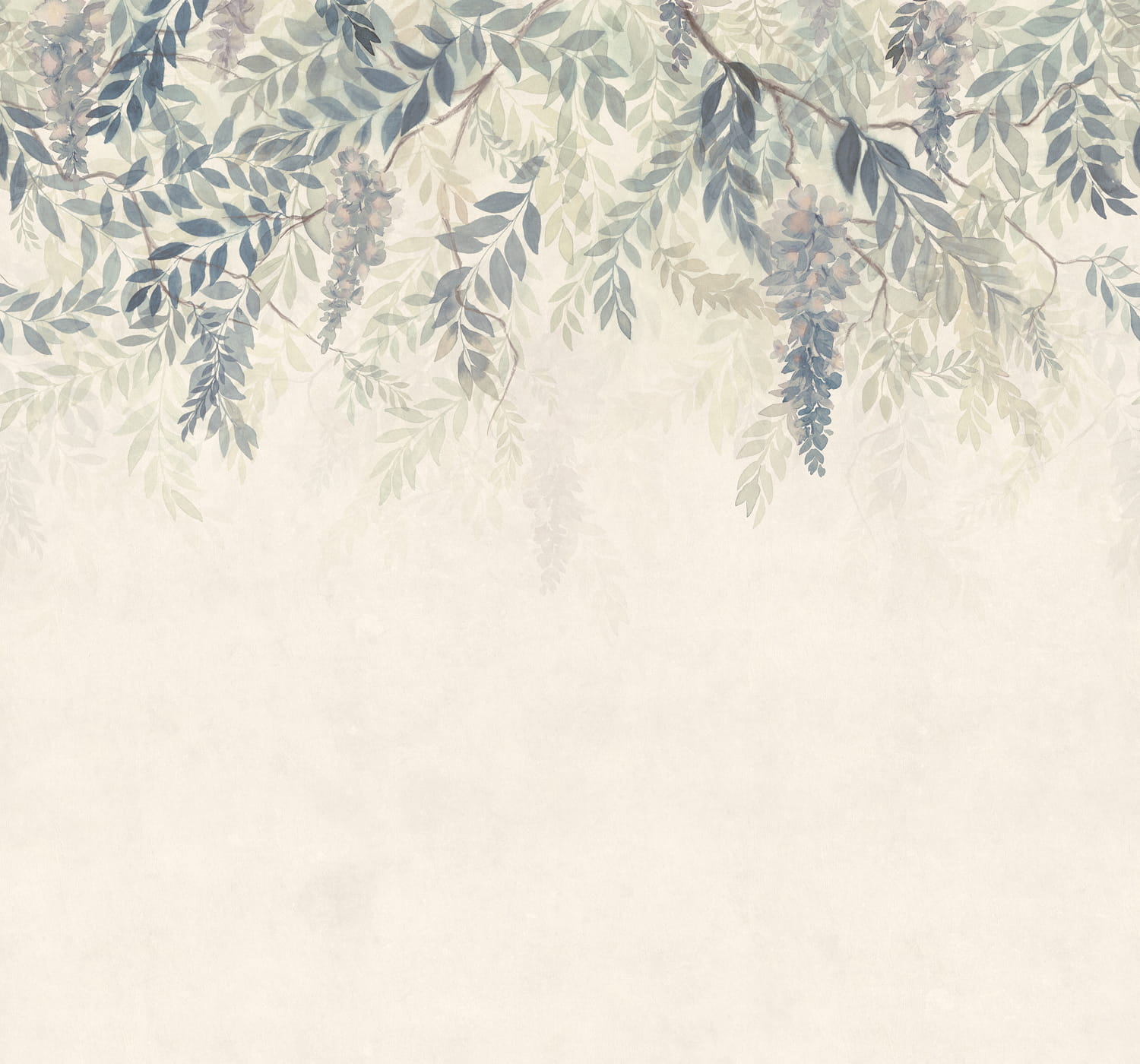 Wandbild Wisteria - Blue