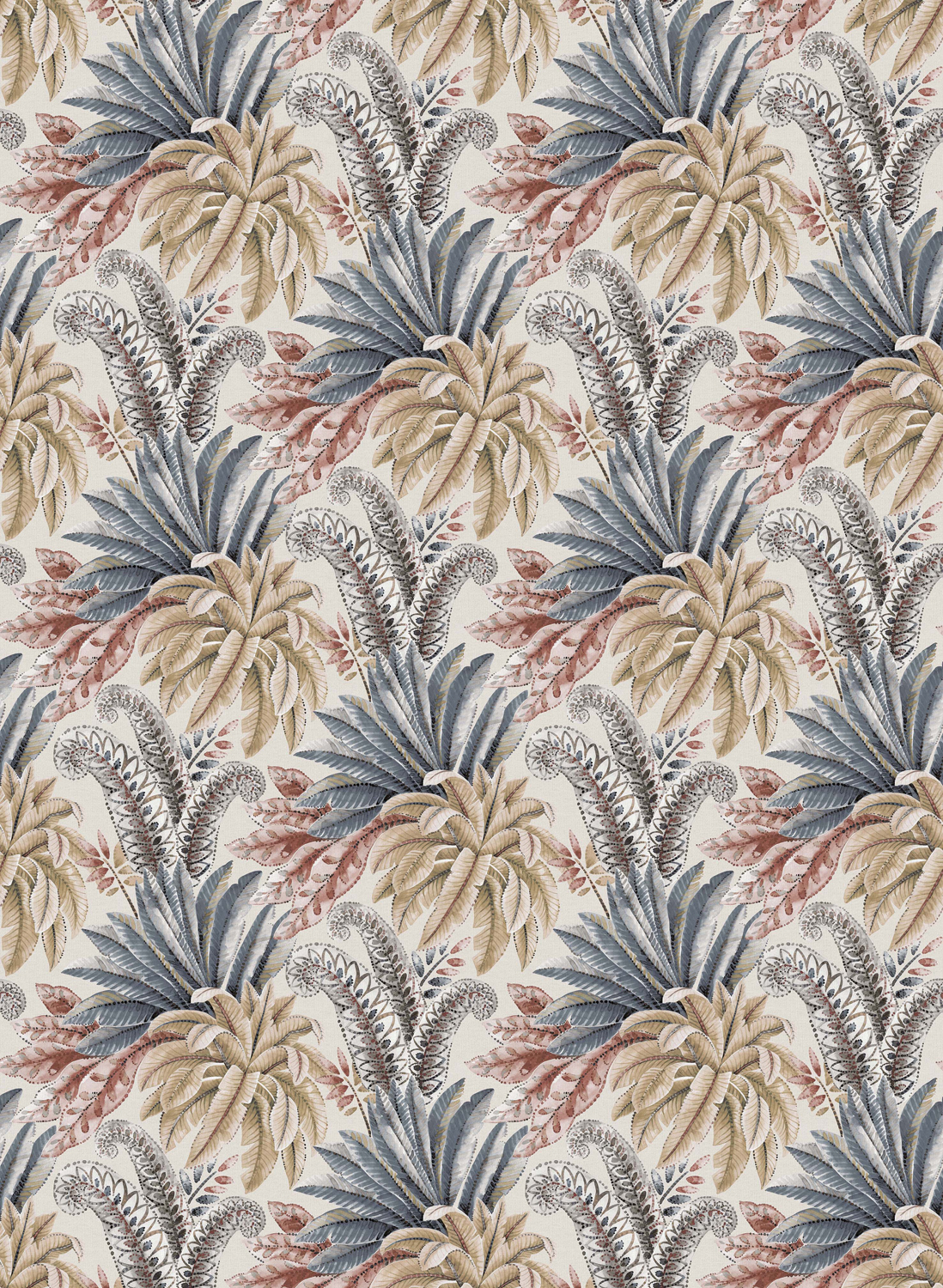 Tapete Paloma - Terracotta/ Ochre/ Steel