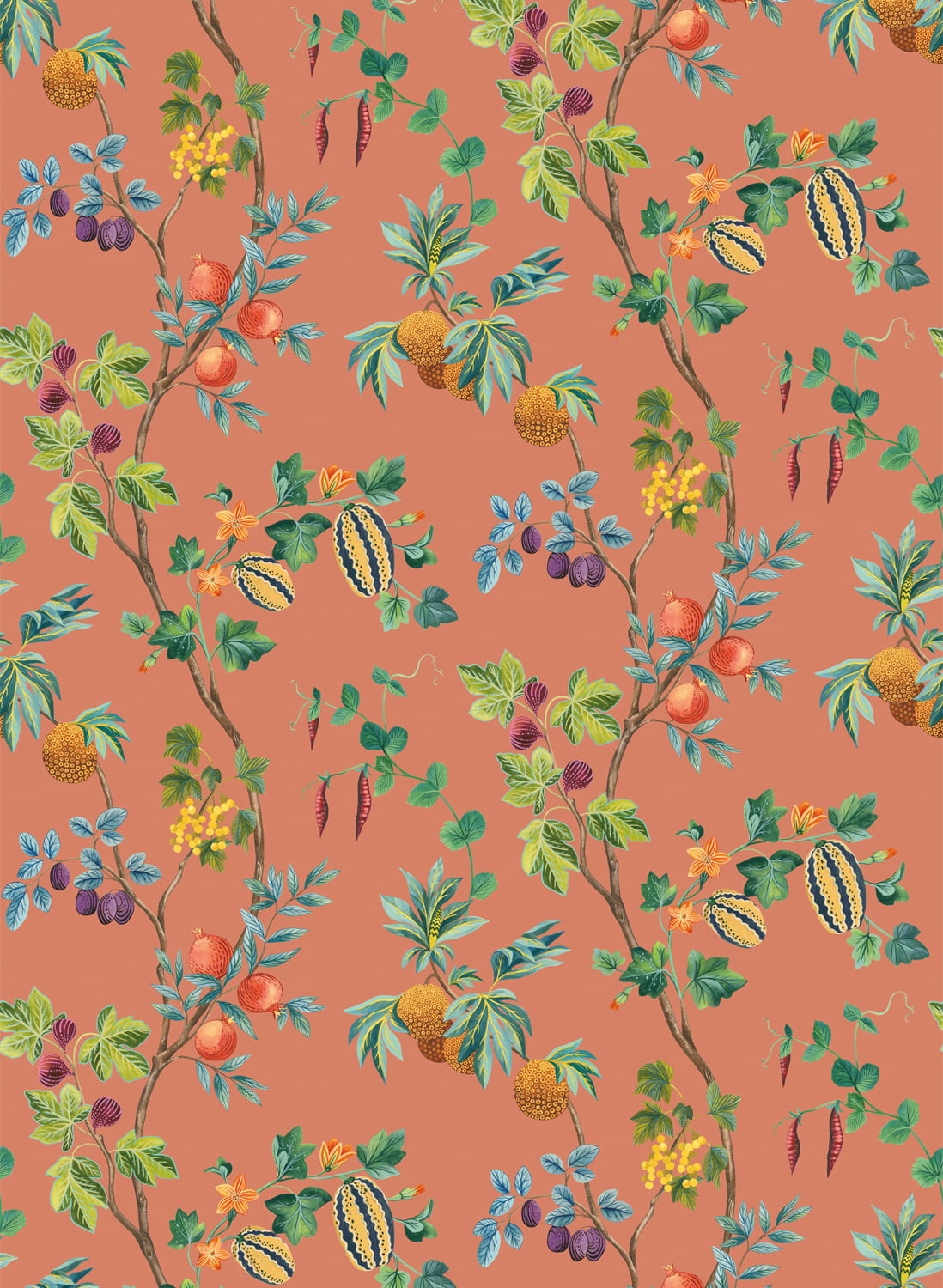 Tapete Orchard - Terracotta