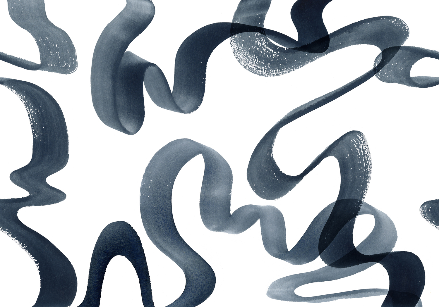 Wandbild Waves - Ink