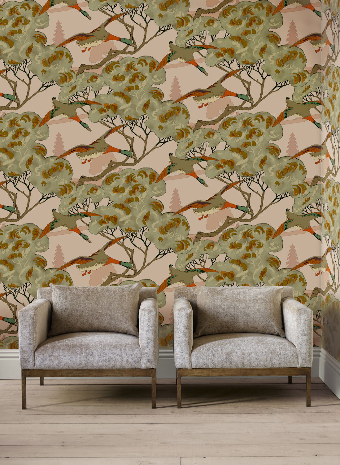 Tapete Grand Flying Ducks
