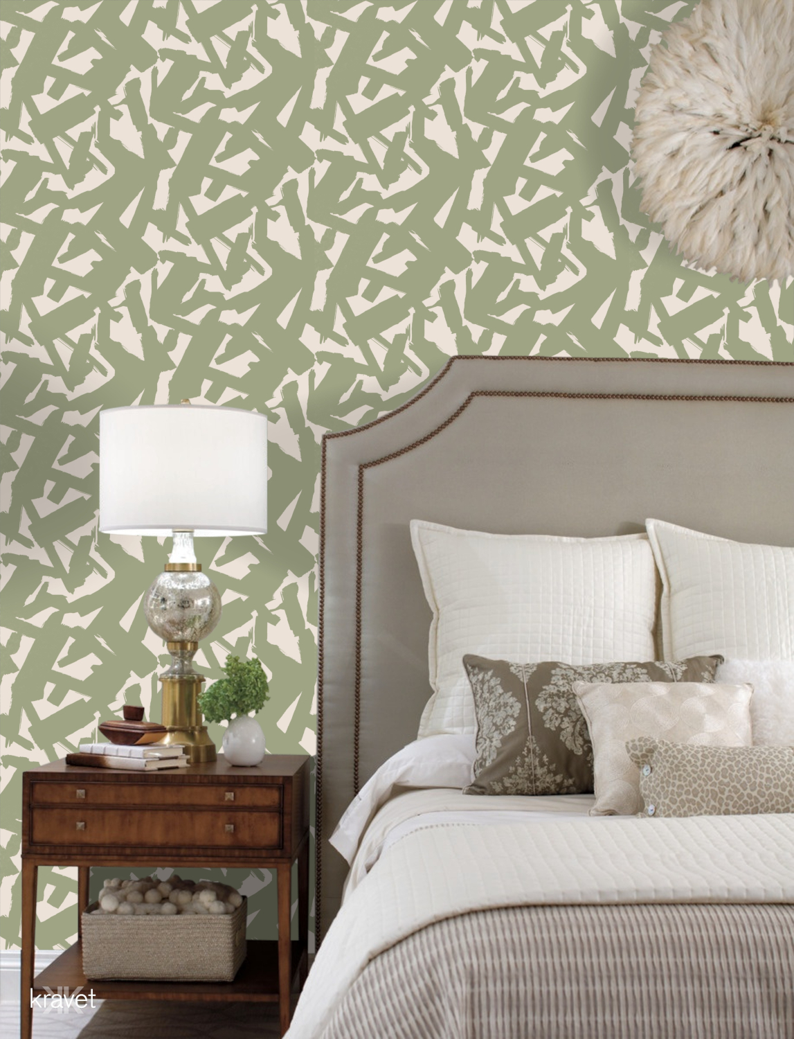 Tapete Bold Lines - Leaf