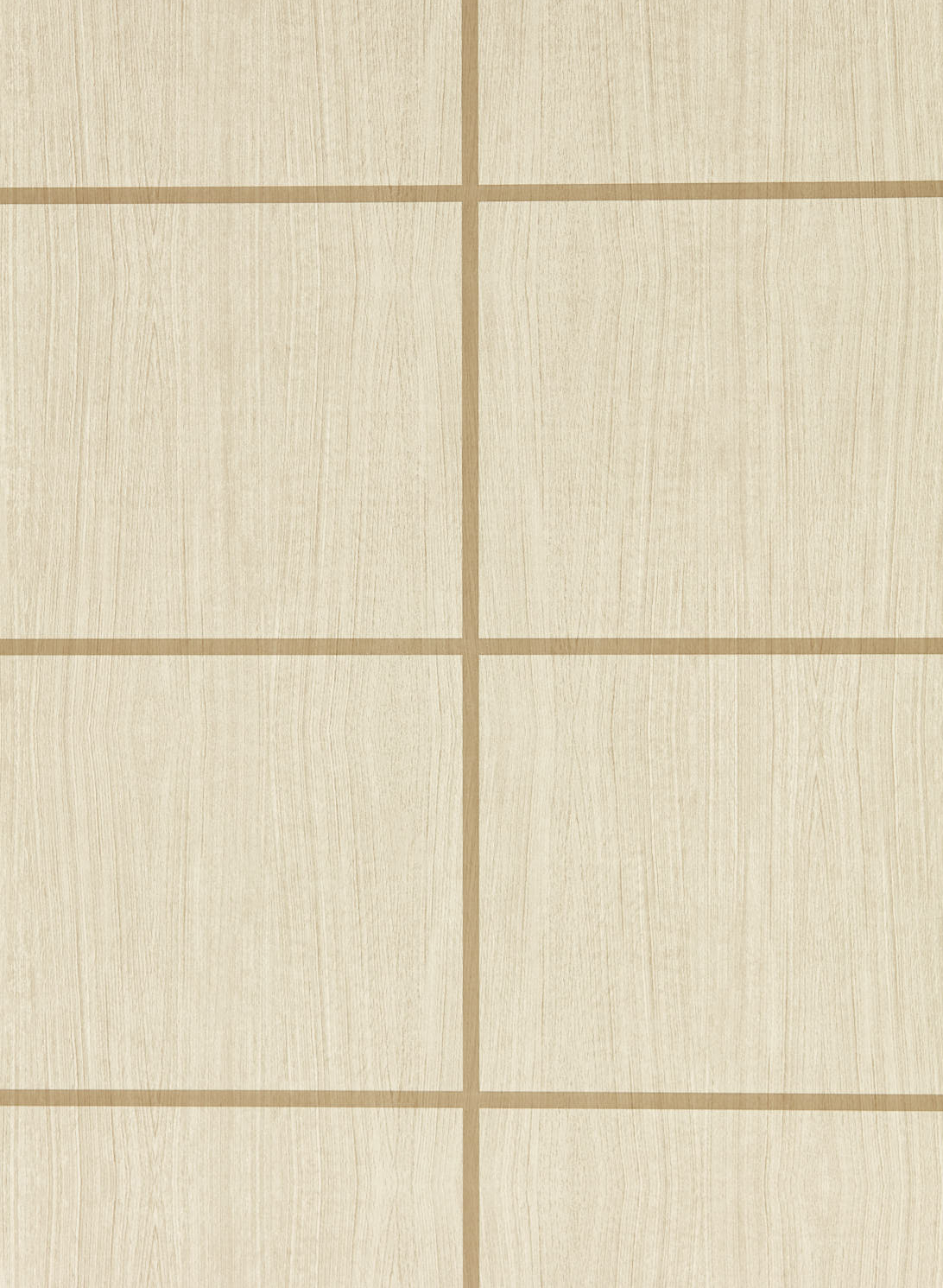 Tapete Wood Blocks - Ash/ Taupe Gloss