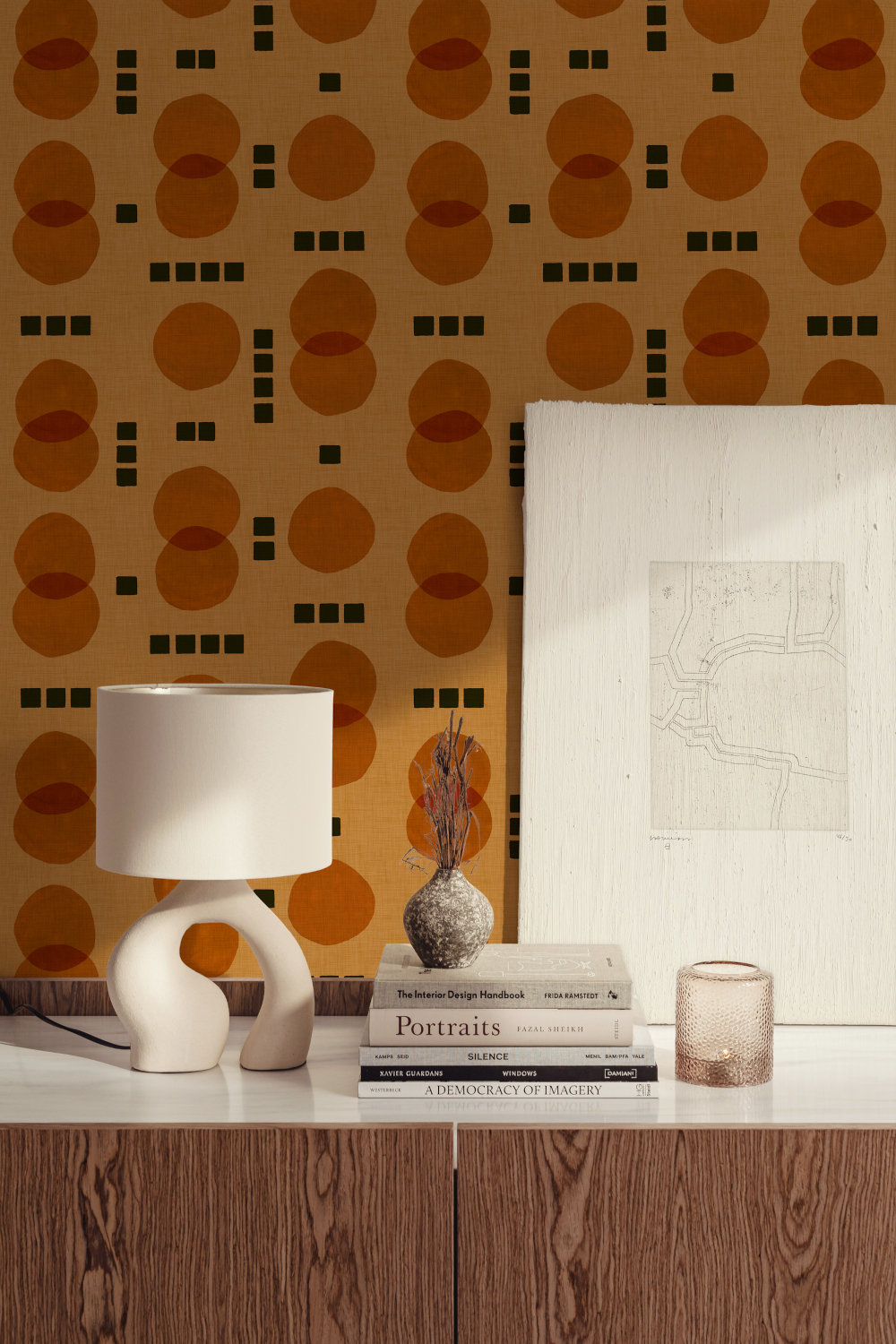 Tapete Rebel Dots - Orange
