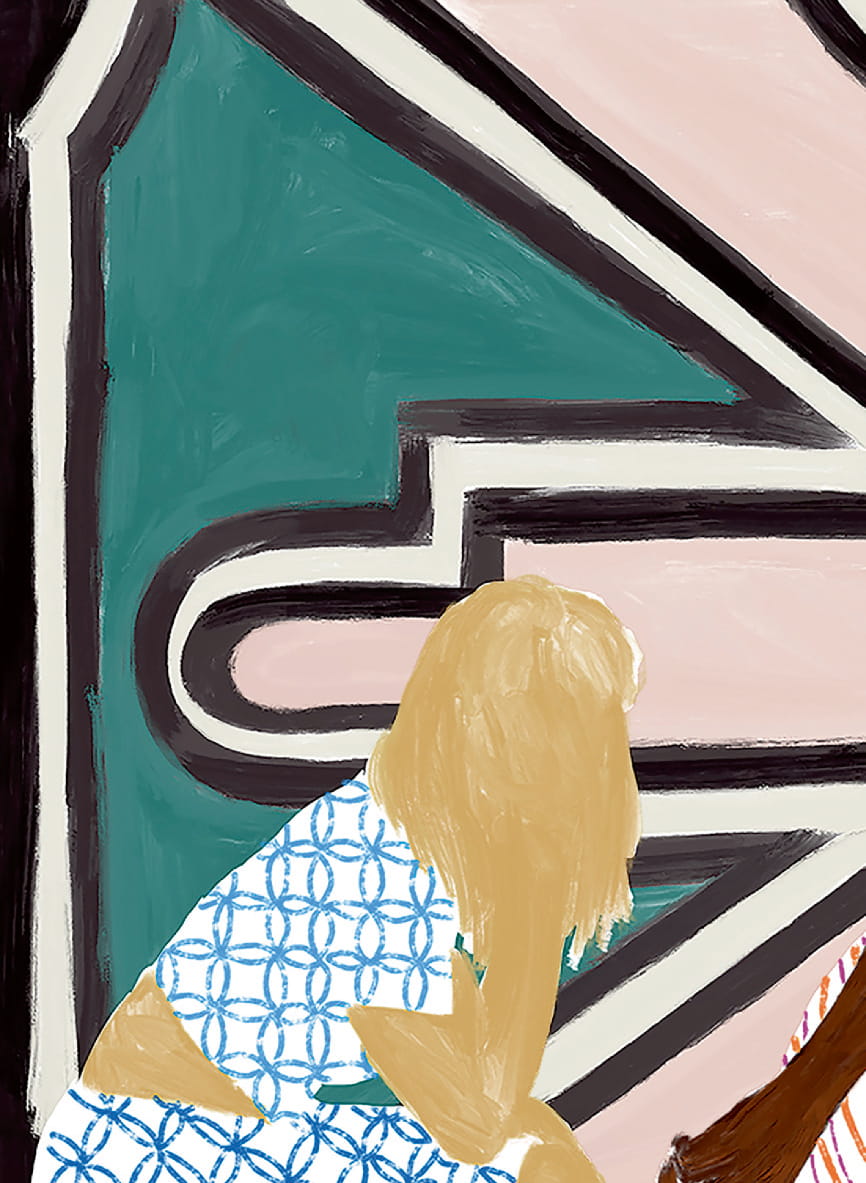 Wandbild Ndebele - Panel 8