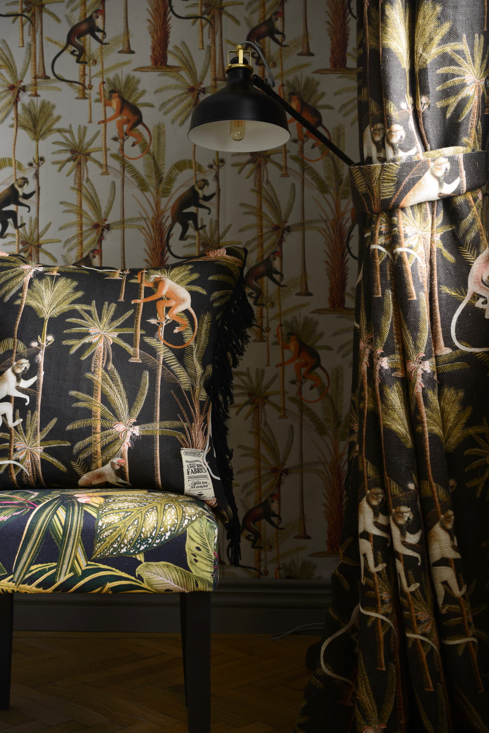 Fabric Barbados Anthracite - Linen - FB00001