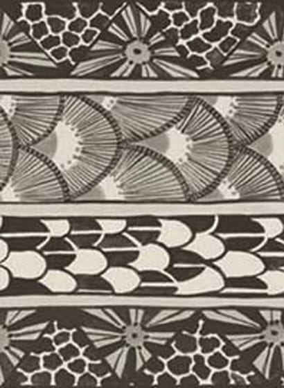 Bordüre Ardmore Border - Black/ White