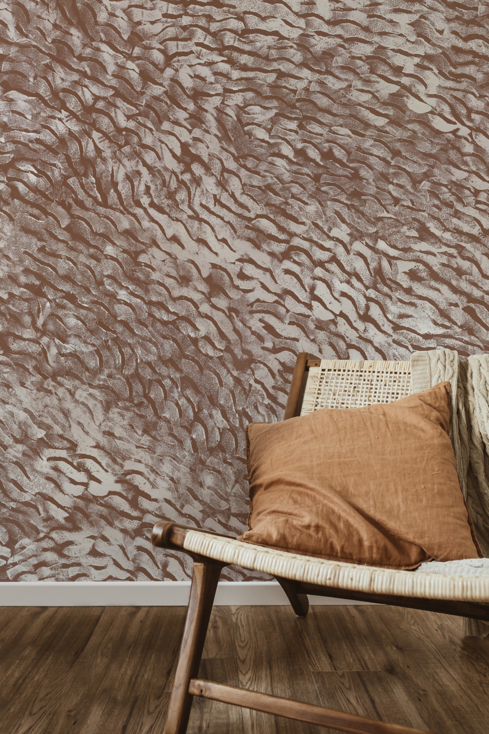 Wandbild Cascade - Terracotta