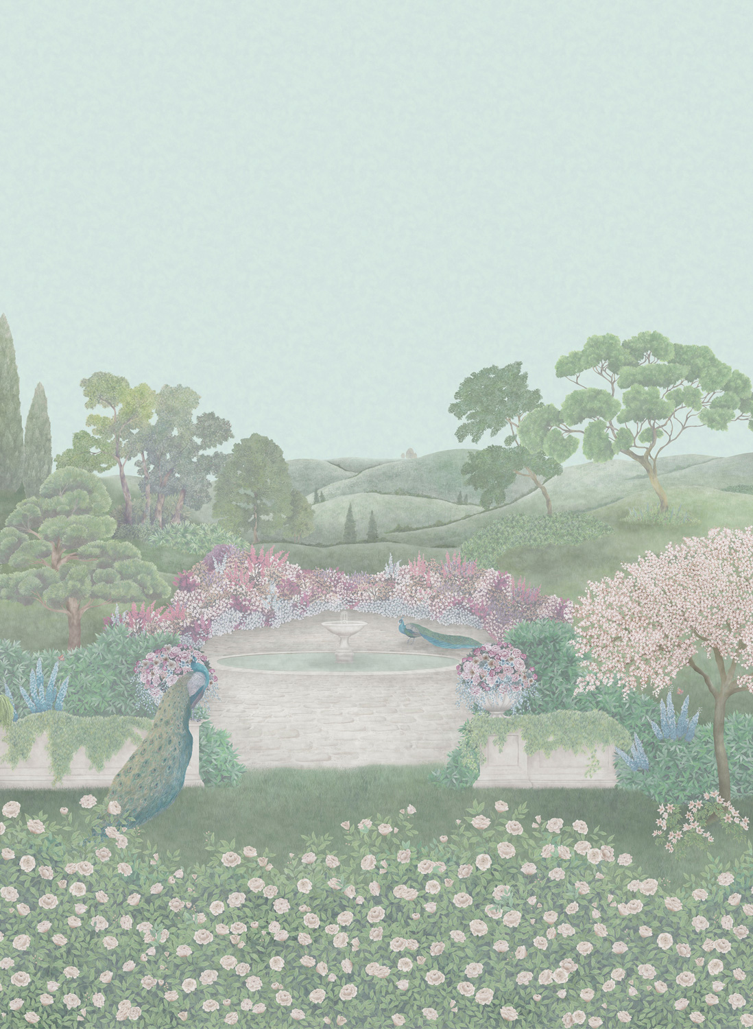 Wandbild Idyll - Eau de Nil