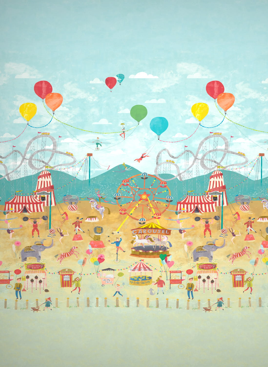 Wandbild Life is a Circus - Carousel