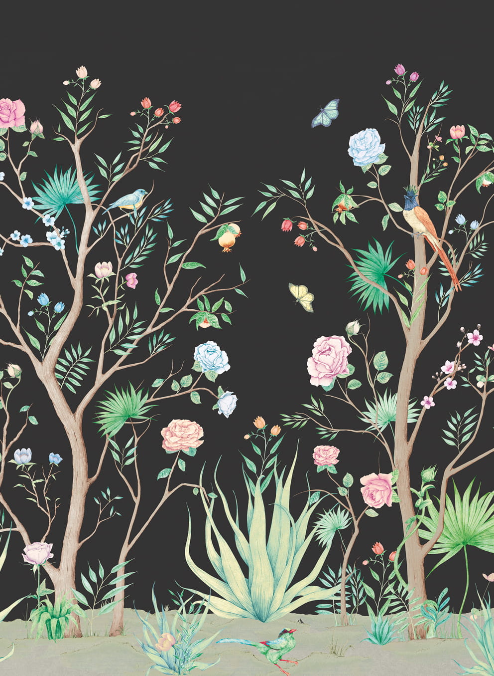 Wandbild Peonies - Coal