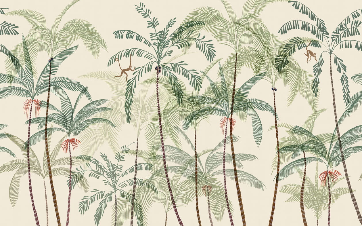 Wandbild Louie - green